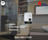 Aerogaz S850 Instant Water Heater &amp; Classicla TS7009 Rainshower (Delivery)