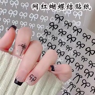 Aha 5d silk bow Sticker, nail Sticker.( Ha Na Nail Shop & Spa )
