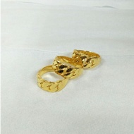 24k Gold Plated Large Chain Ring Jewelry