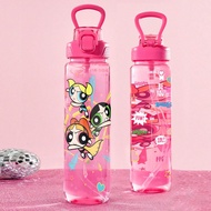1000ml / 34oz Printed Water Bottle, With A Handle For Easy Carrying, Suitable For Fitness, School,Y2