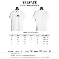 VERSACE VERSACE Summer Short-Sleeved T-Shirt Large Size Classic Color Pure Cotton Inner Front Should