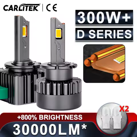 300W D1S D3S LED Headlights HID Canbus D2S D4S D1R D2R D3R D5S D5R D8S D8R 1:1 Size D Series Turbo L
