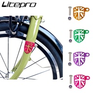 Litepro Folding Bike Aluminum Alloy Front Fork Mudguard E Version Line Bezel No Mud Stopper For Brompton