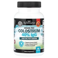 BioSchwartz, Grass Fed Colostrum 40% IgG, 90 Capsules (500 mg per Capsule)