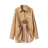ANDREA MARTIN | เสื้อผู้หญิงลายสุนัขน่ารักพร้อมลายทาง
