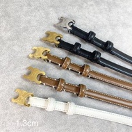 Celine Belt เข็มขัด Elegant 2306225 100cmx1.3cm white