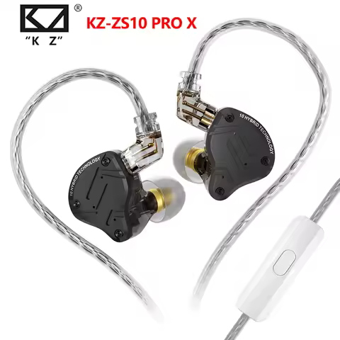KZ-ZS10 PRO X/EDX Pro In-ear Sports Wired Headphones Dynamic Balanced Armature HiFi Headset Earbuds 