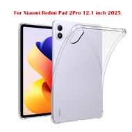 For Xiaomi Redmi Pad 2 Pro 12.1 inch 2025 Protective Case Thickened Airbag soft Silicone Clear TPU C