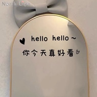 Ins Mirror Decorative Sticker You Look So Good Today Sticker Clothing Store Fitting Room Selfie Mirror Decorative Sticker Milk Tea Shop Glass Door Sticker