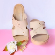 Sandal Slop Wedges Wanita Big Size / Jumbo Size 41-43