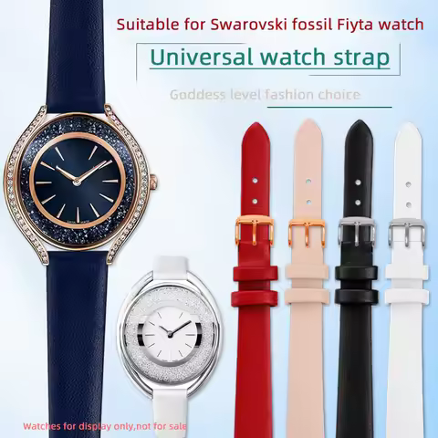 Small sized Genuine leather strap for Swarovski 5519447 5158544 5158972 Fossil Fiyta series universa