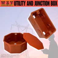 TLX High Quality PVC Orange Utility and Junction Box With Cover and Screw