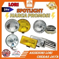 AKSESORI LORI CHERAS JAYA SPORT LIGHT HALOGEN 24V BULAT 4SEGI PUTIH KUNING 24V SPORT LIGHT COMET510 