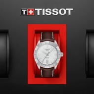 TISSOT T101.610.16.031.00 T1016101603100 Men's Analog Watch PR 100 SPORT Quartz 42mm Leather Silver Brown *Original
