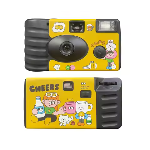 2024 New Single Use One Time Disposable Film Camera with Flash 27 Exposure Photos 31mm F11 30mm F9 I
