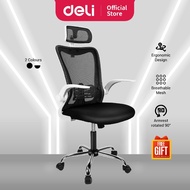 Deli Ergonomic Office Chair Chair Computer Chair Kerusi Aesthetic E4925 E4926