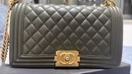 Chanel Boy Chanel 手袋 綠色