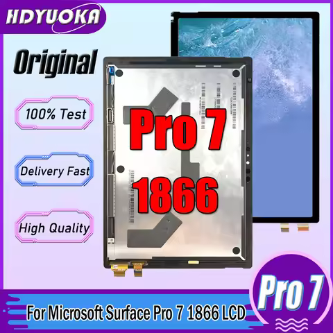 12.3“ Original For Microsoft Surface Pro 7 LCD 1866 Display Touch Screen Digitizer Assembly For Micr