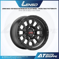 Lenso Max-X12 - Satin Black 16x8.5 ET0 6x139.7 (1 Piece)