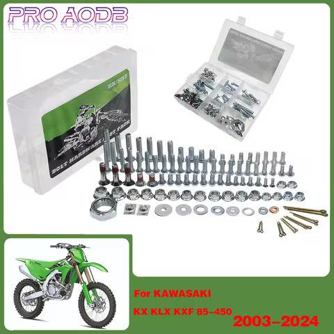 Motocross Hardware Bolt Full Plastics Fastener Kit For KAWASAKI KX KLX KXF 80 85 100 125 250 450 200