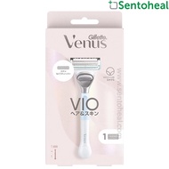 Gillette Venus Vio Rozor/ Shaving Gel - Replacement Cartridges/ Pubic Hair Remover