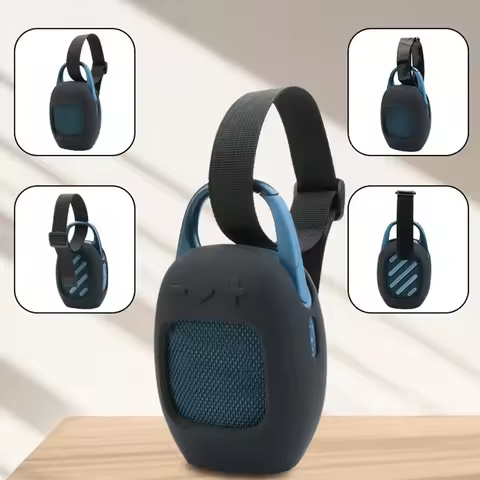 For JBL CLIP5 Silicone Protective Case Shockproof WaterproofStrap Portable Speaker Cover Outdoor Tra