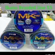 Ikano Braided Line 1pcs 100meter 20lb 25lb 30lb