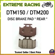 Demak DTM150 DTM 150 DTM-150 / DTM200 DTM 200 DTM-200 Rear Disc Brake Pad Set Dis Disk Brek Break Pa