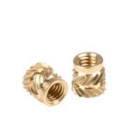 in-saiL 100pcs/lot M2x3.0mm Brass Insert OD3.6mm/C3604 QT Heat Staking Threaded Inserts,Gold