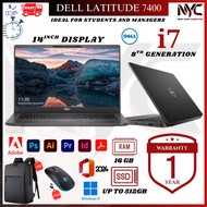 Dell Latitude 7400 7280 i7 i5 7th 8th Gen SSD FHD Business Laptop Window 11 Pro 1 Year Warranty