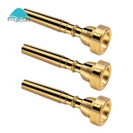 3 Pack Trumpet Mouthpiece 3C 5C 7C Trumpet for Beginners (Gold)
