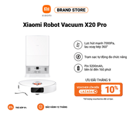 Robot hút bụi lau nhà Xiaomi Robot Vacuum X20 Pro BHR8859EU | Lực hút 7000Pa | Pin 5200mAh | Trạm sạ