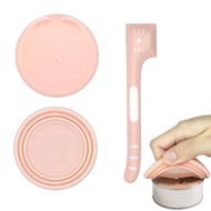 Cat Food Can Covers Lids,Cat Food Spoon Silicone Cat Food can Lid and Cat Spoons for Wet Food,Pet Ca