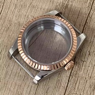 Watch Accessories Watch Case Men 36mm Rose Gold 39mm Stainless Steel Case with NH35 Movement Strap