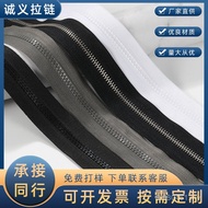 Accessories Wholesale Clothing Zipper No. 10 Color Black White Zipper Head Zipper Strap 10 Metal Zip