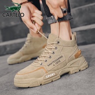 Get 6% coupon+gift】Cartelo Crocodile（CARTELO）Men's Shoes Spring2023Fashion Casual Shoes Men's Martin