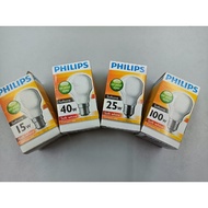 Philips Softone 15W 25W 40W 60W 100W ( E27/ B22) Light Bulb Soft White Compact Size Soft White