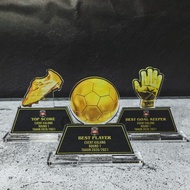 PIALA CUSTOM FUTSAL PLAKAT OLAH RAGA TROPHY FUTSAL PLAKAT AKRILIK