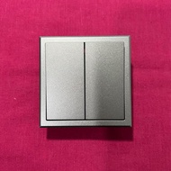301021N-61 2 Gang 1 Way E3 Grey Simon Series Switch