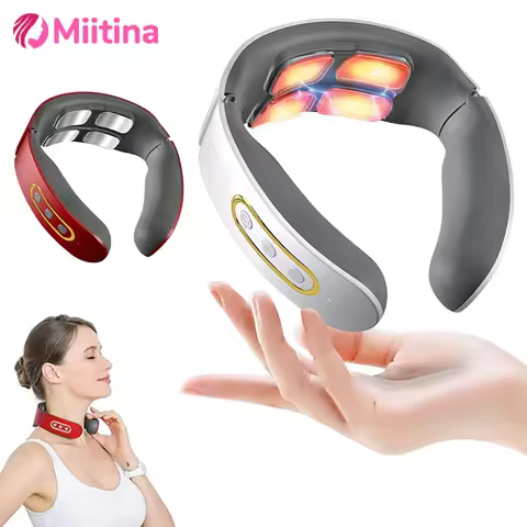 New Electric Neck Massager TENS Pulse Rechargeable Low Frequency Pulse Cervical Smart Electric Neck 