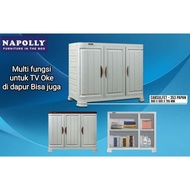 CABSULFET 353 Papan - Bufet Tv Plastik Napolly 3 Pintu / Kitchen Set