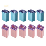 10 PCS 20Amp 30Amp Miniature Box Fuses Plastic Fuse ("Low Blow")