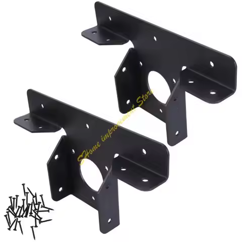 Post Metal T Shaped Bracket Heavy Duty Pergola Corner Brackets Extension for Extension Post Gazebos,