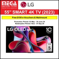 LG OLED55G3PSA 55" OLED EVO 4K SMART TV + FREE $100 GROCERY VOUCHER + WALLMOUNT BY LG