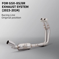 For GSX 8S GSX8S GSX-8S GSX8R 2022- Motorcycle Accessories Engine Exhaust muffler system