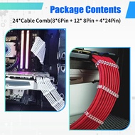24PCS/Lot PC Motherboard 24Pin 8Pin 6Pin for Computer Gesleeved Up to 3.4 mm