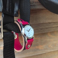 STITCH Cool red x black雙色針跡跑步手錶易讀錶盤SRW-KRR-RS