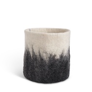 Aveva Design瑞典羊毛氈 FLOWER POT 18羊毛氈漸層容器(大) 花器 盆器 盆栽 多色/ 深灰