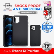 ITSKINS Case iPhone 12 Pro Max HYBRID BALLISTIC Antimicrobial Slim Lightweight