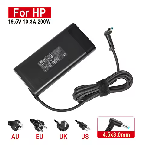 19.5V 10.3A 200W 4.5*3.0MM Ac Adapter Laptop Charger For HP TPN-LA21 TPN-LA20 L73385 L75881-001 L748